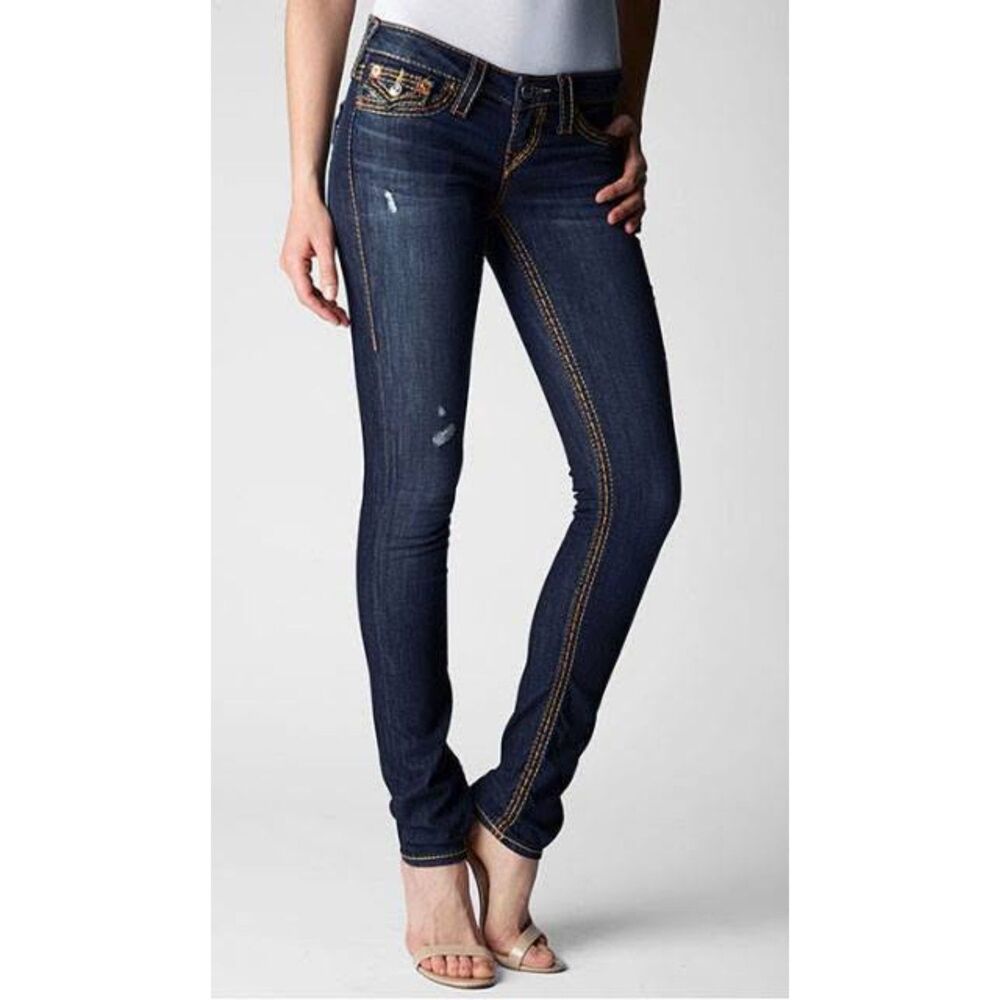 True Religion Vintage Y2K Skinny Jeans Size 27